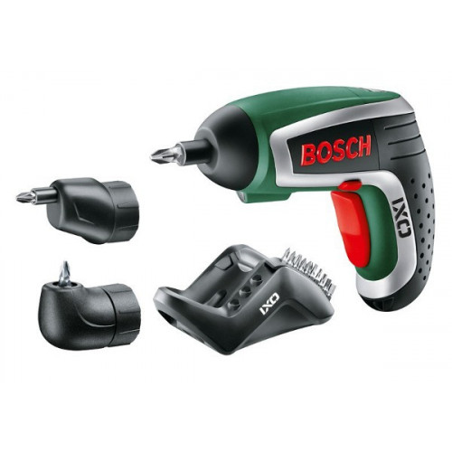 Akumuliatorinis suktuvas Bosch IXO IV + 2 adapteriai